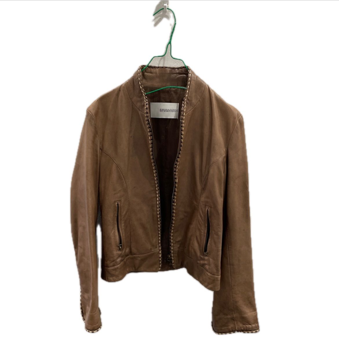エルマンノ・シェルヴィーノ ERMANNO SCERVINO レザージャケット