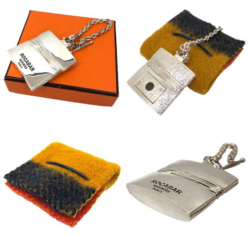 HERMES エルメス ロカバール キーホルダー バッグチャーム シルバー