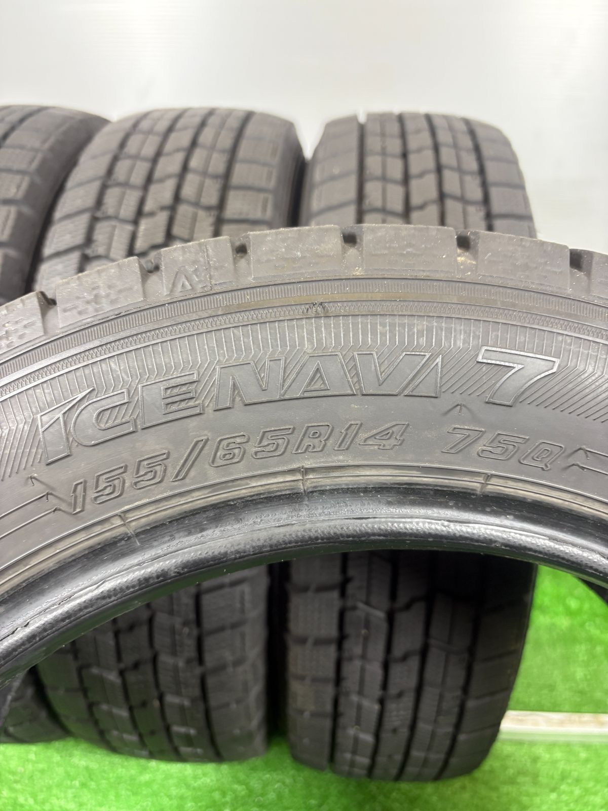  155 65 R 14 グッドイヤー ICENAVI 7 製 4本 冬 タイヤ スタッドレス TA 891 15インチ スタッドレス