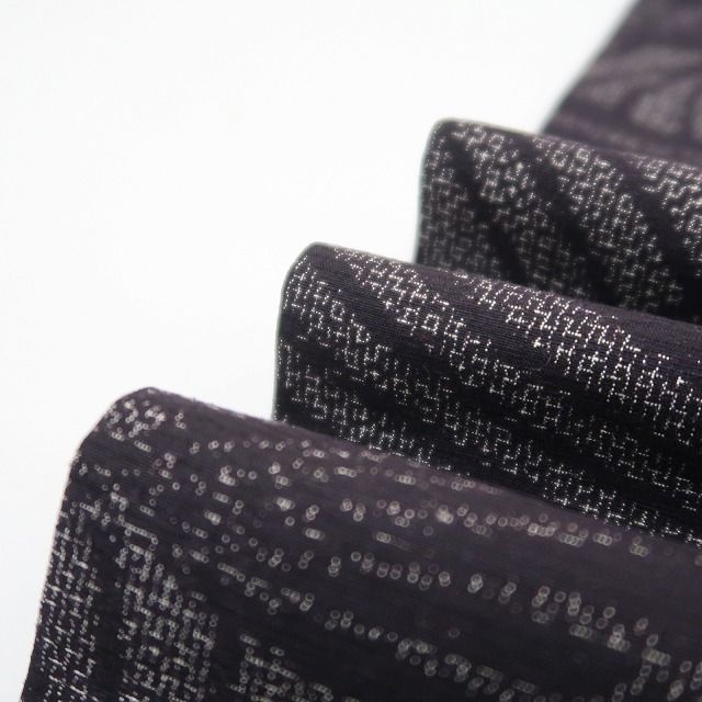 ✾まめ藤✾ｍ360 正絹 証紙付き ワイドサイズ 手縫い仕立て 真綿結城紬