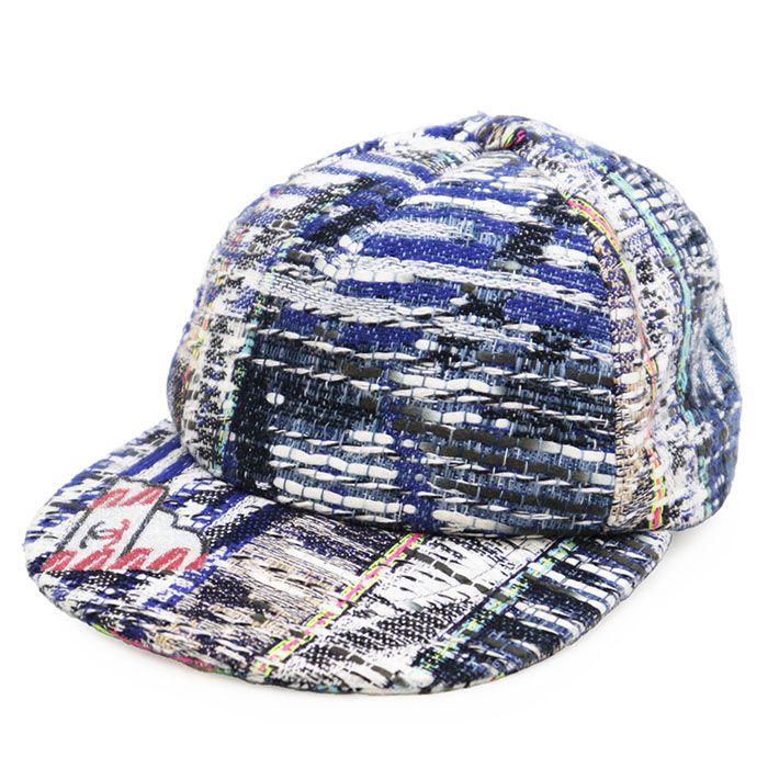 美品】CHANEL シャネル キャップ ツイード COCOマーク ロゴ メタリック