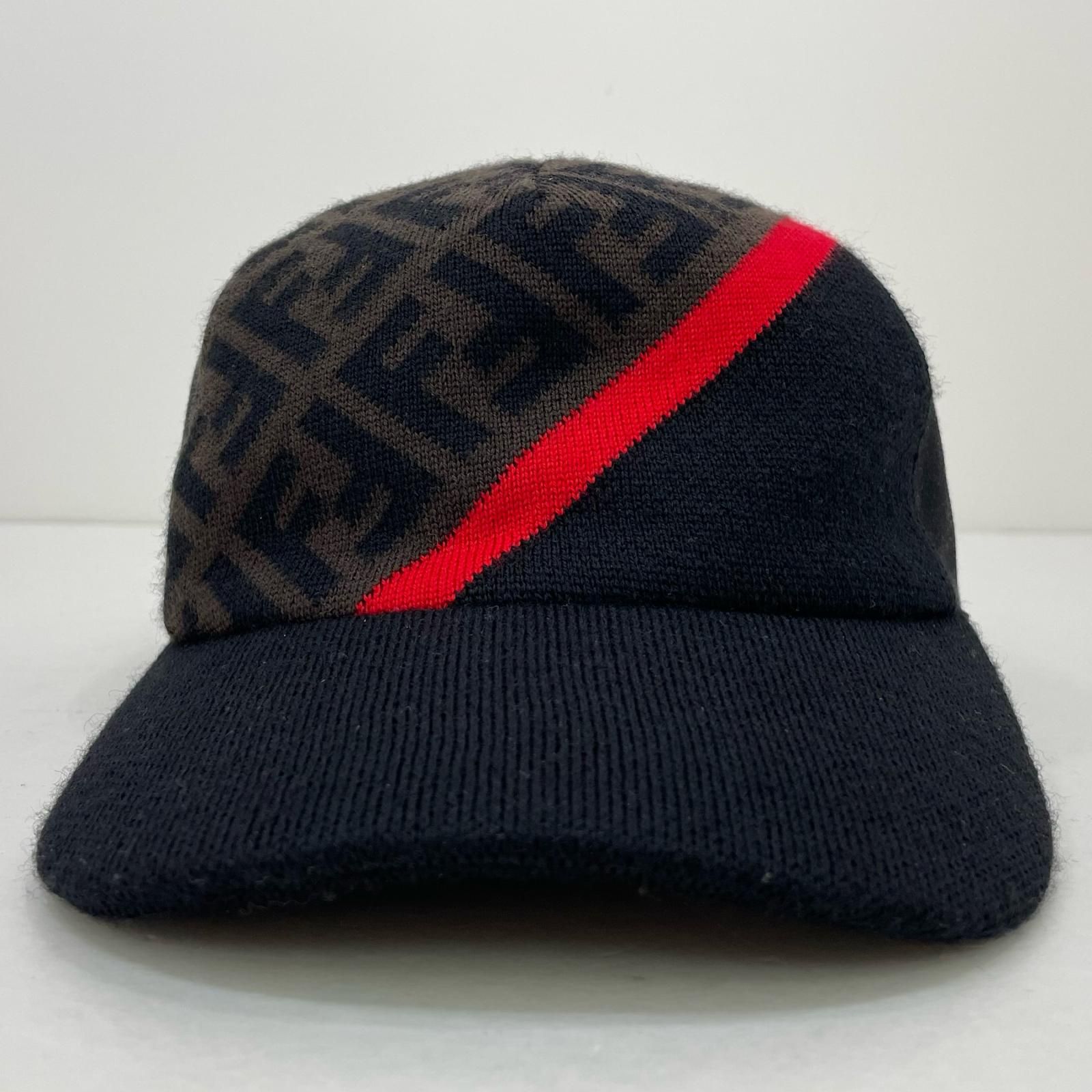 FENDI フェンディ ズッカ柄 キャップ 帽子 ブラック サイズ 58