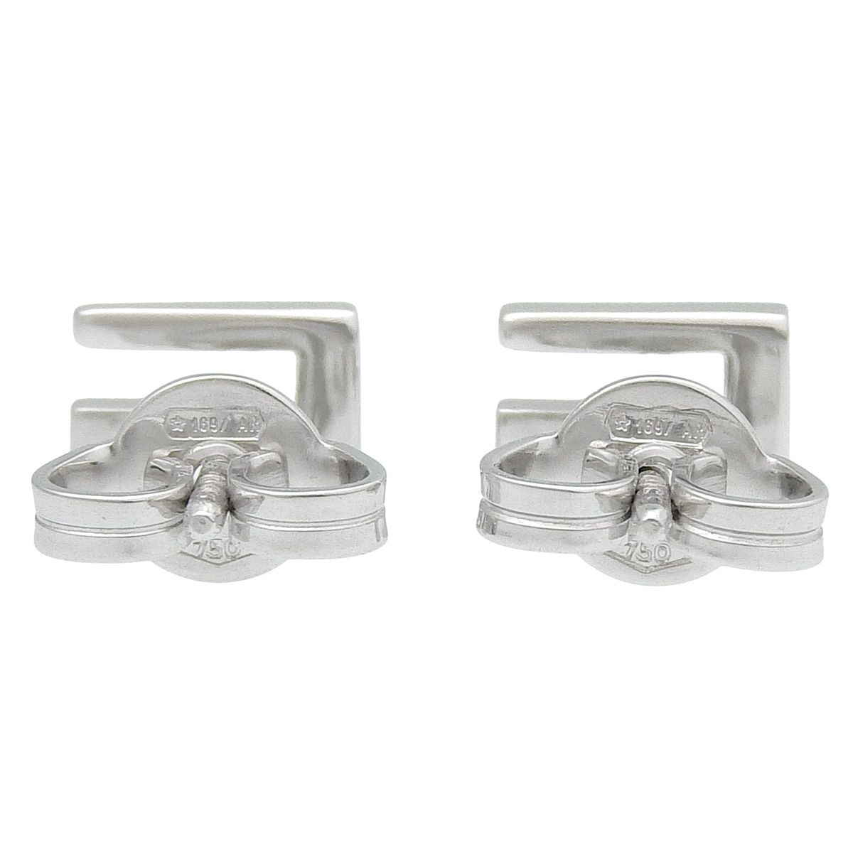 GUCCI グッチ Gロゴピアス ホワイトゴールド K 18 WG ユニセックス アラモード