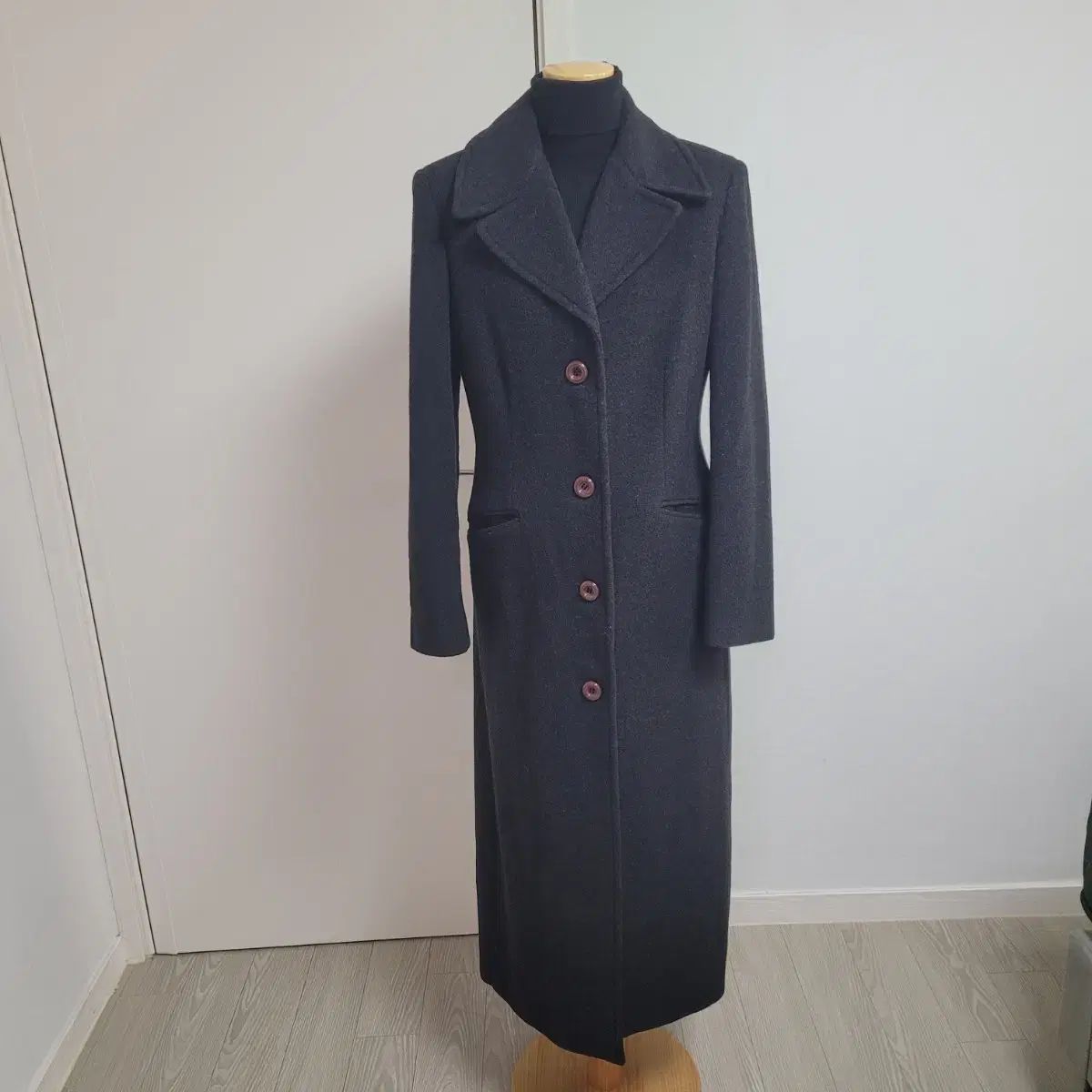 アレキサンダーマックイーン ウールコート 36 正規品 Alexander McQueen アレキサンダー・マックイーン ロング丈