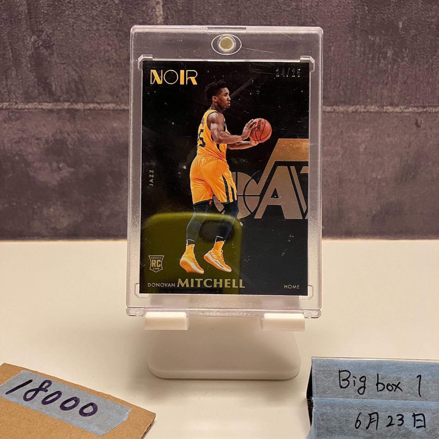 2017-18 Panini Noir Donovan Mitchell 24 25 Utah Jazz RC ルーキー Rookie カード