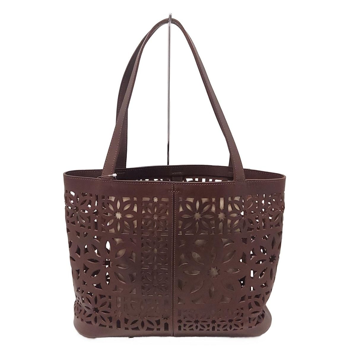 人気 genten(ゲンテン) トートバッグ - ダークブラウン フラワー(花