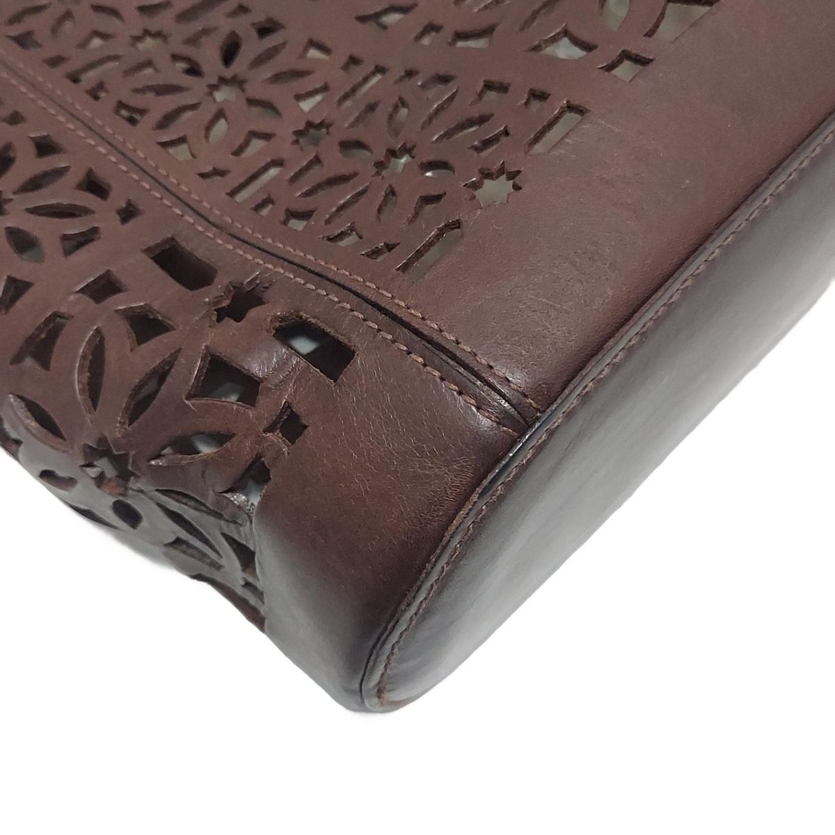 人気 genten(ゲンテン) トートバッグ - ダークブラウン フラワー(花