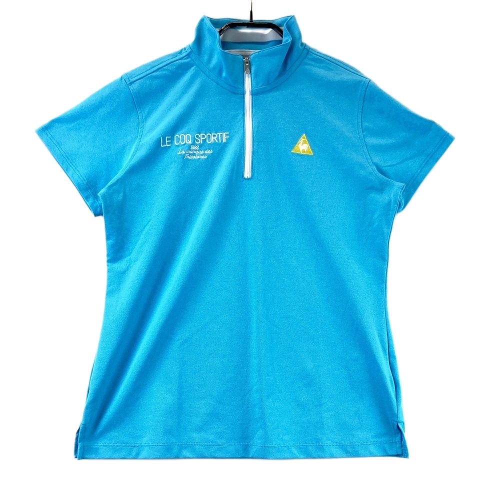 サイズ：L LE COQ GOLF ルコックゴルフ ハーフジップ 半袖Tシャツ