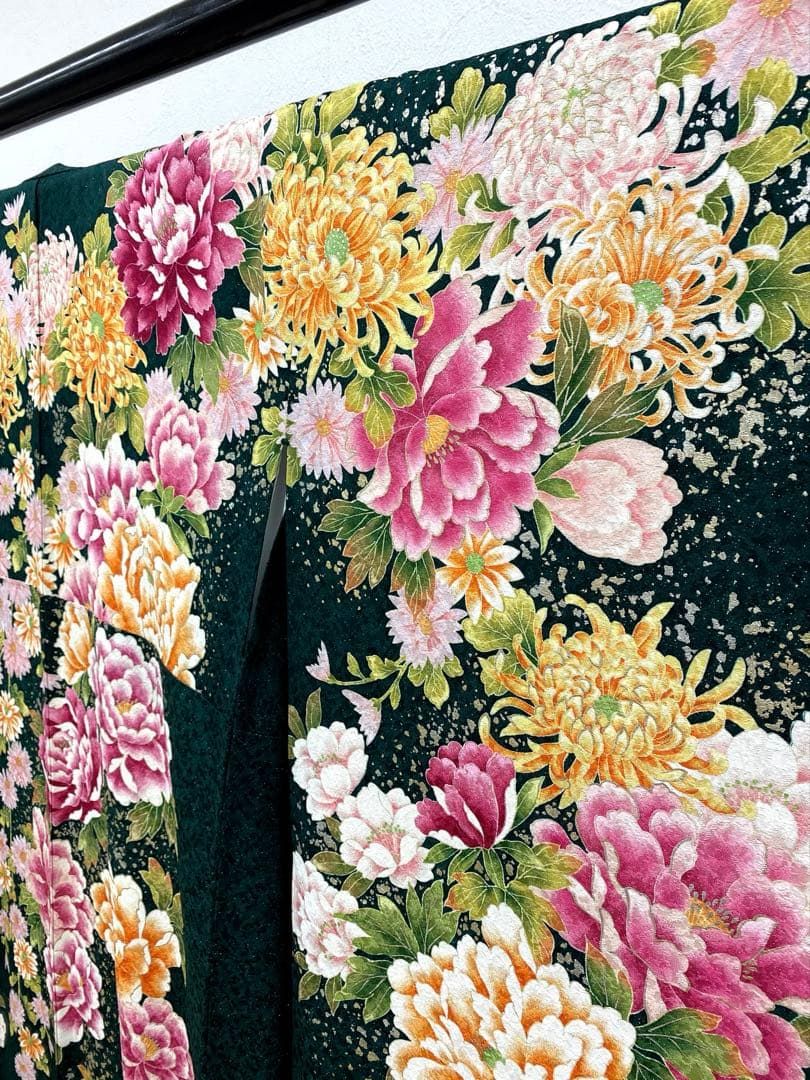 振袖 刺繍 銀彩 銀通し 身丈166 cm 撥水加工済 MO 3222