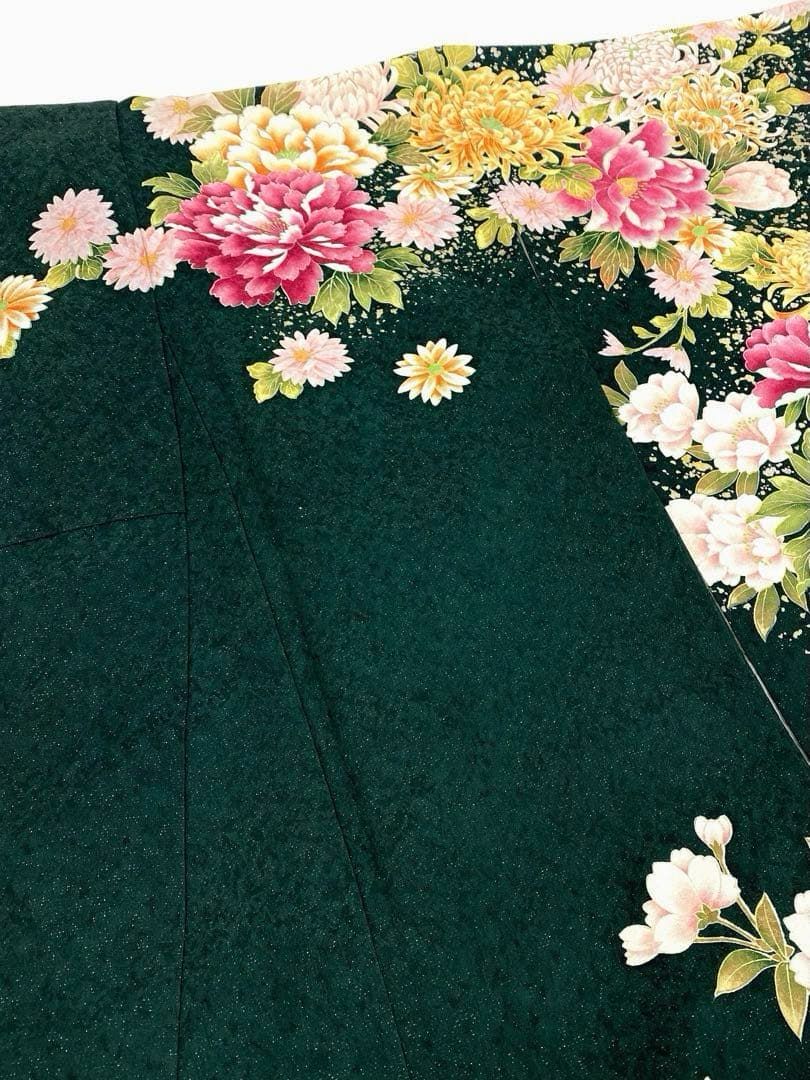 振袖 刺繍 銀彩 銀通し 身丈166cm 撥水加工済 MO3222 - メルカリ