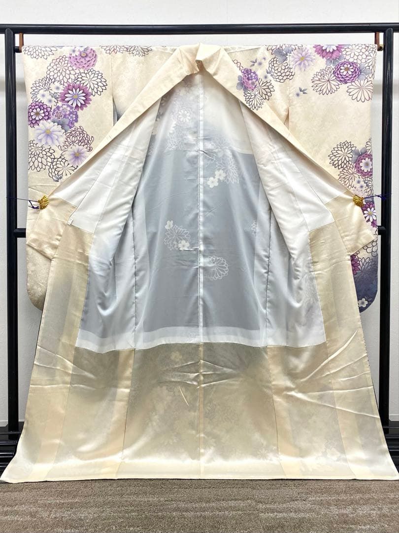  振袖 金駒 銀彩 紋意匠 身丈171 cm MO 3220 振袖 着物