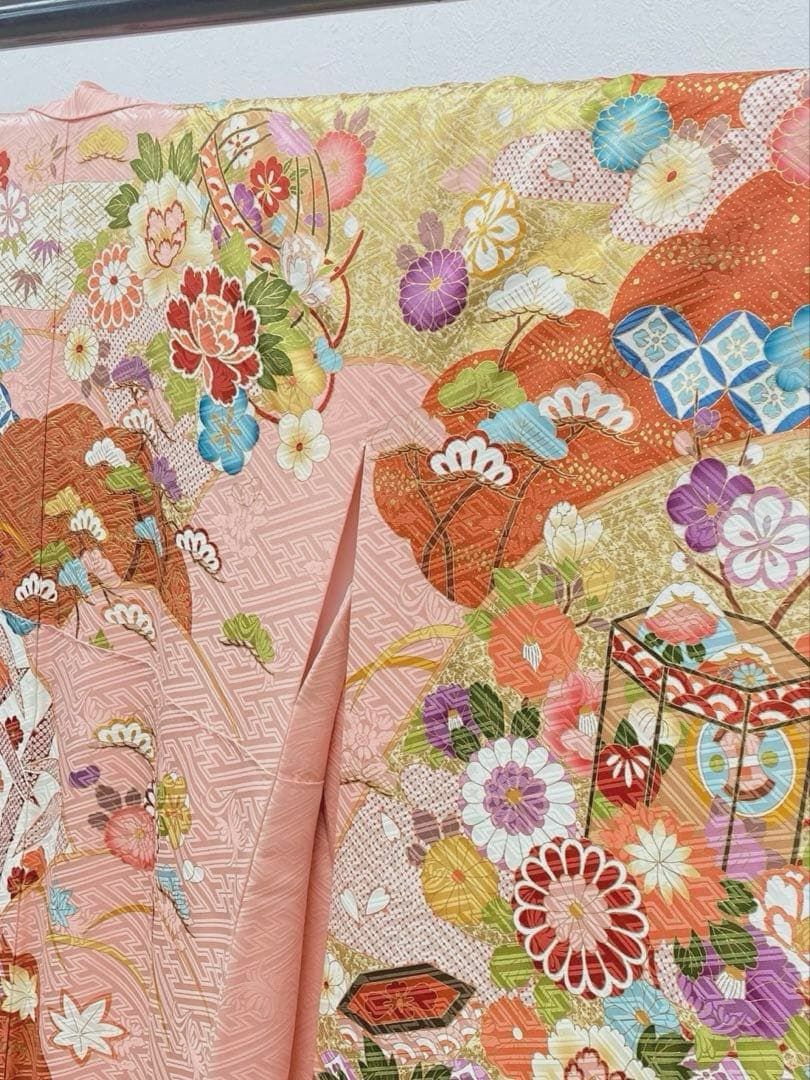 振袖 金駒 金彩 紋意匠 身丈166 cm 撥水加工済 MO 3218