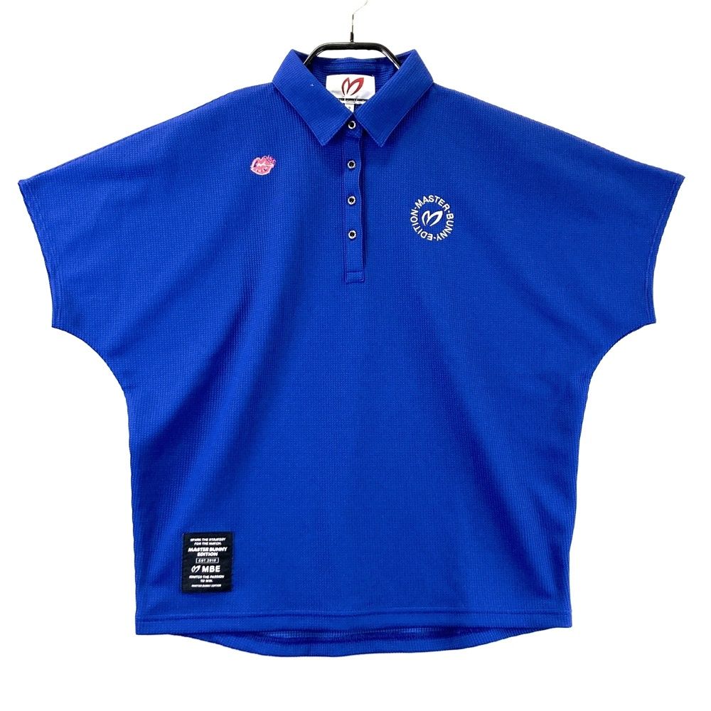 サイズ 2 MASTER BUNNY EDITION マスターバニーエディション 半袖ポロシャツ ブルー系 ゴルフウェア レディース ストスト