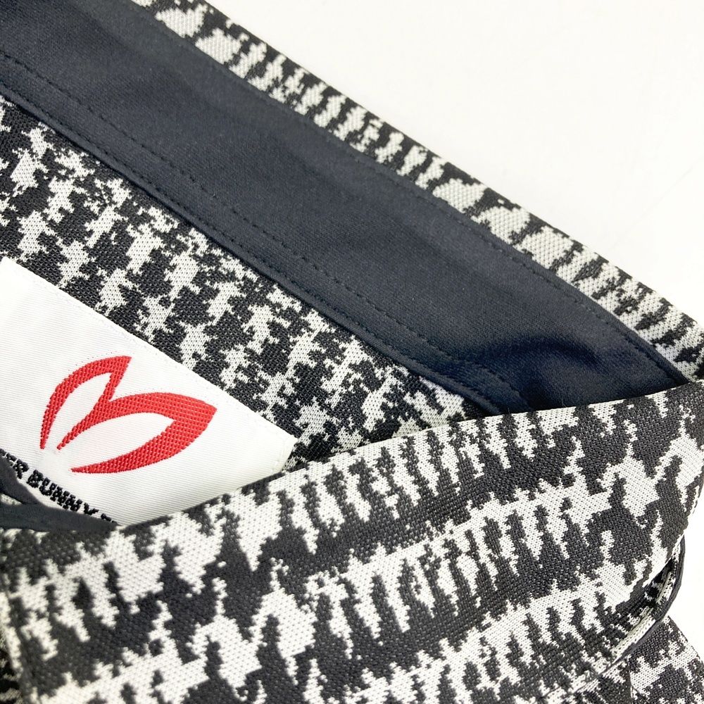 新品 MASTER BUNNY ポロシャツ 千鳥柄 ゴルフウェア 洗える 4WAYトリコット千鳥プリント半袖ポロシャツ | MASTER BUNNY EDITION