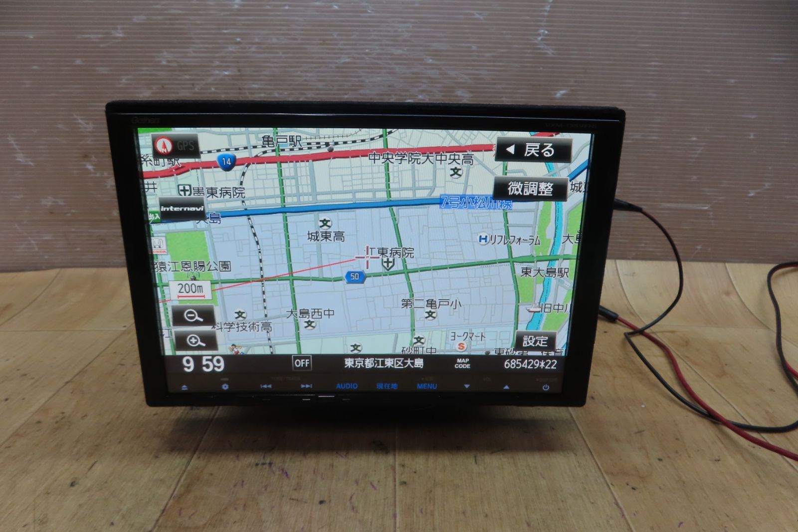 F 5125 ホンダ VXM 135 VFNi SDナビ 地図2015年 地デジTVフルセグ内蔵 Bluetooth内蔵 CD DVD再生OK 本体のみ