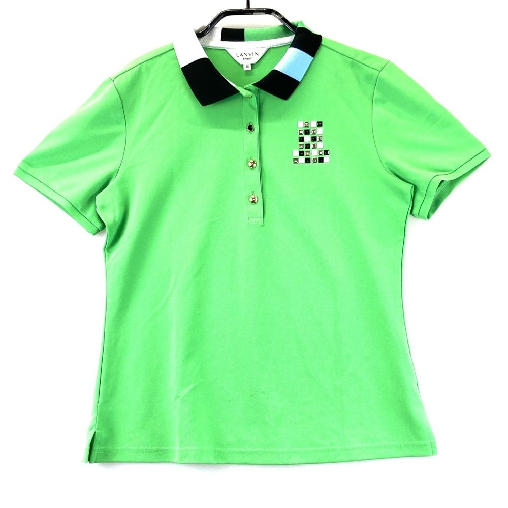 サイズ：38 LANVIN SPORT ランバン スポール  半袖ポロシャツ  グリーン系 [240101582305] ゴルフウェア レディース ストスト