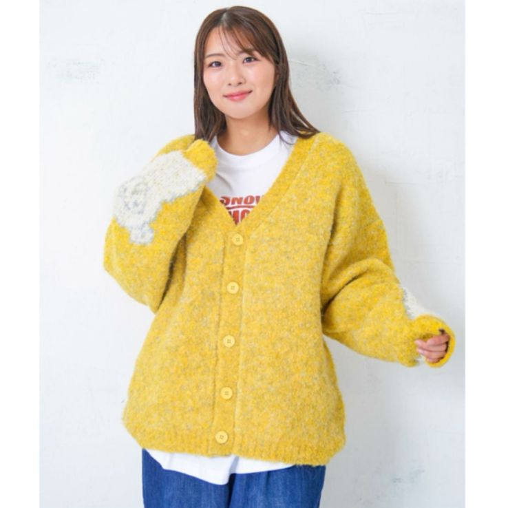 ScoLar Parity ひつじネコのシャギーニットカーディガン