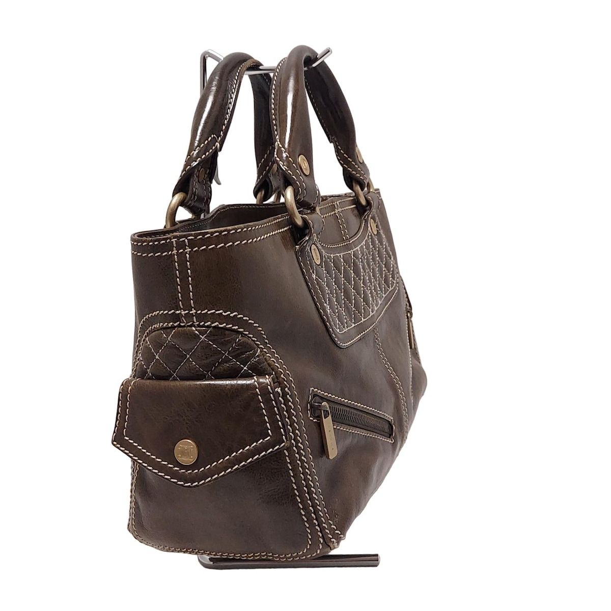 CELINE(セリーヌ) トートバッグ ブギーバッグ カーキ キルティング