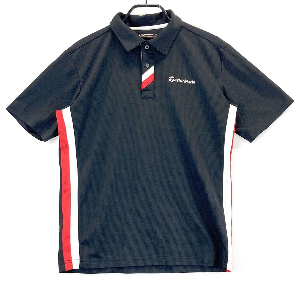 サイズ：L TAYLOR MADE テーラーメイド 半袖ポロシャツ ブラック系