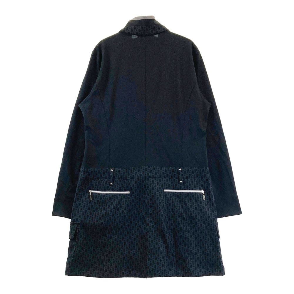 サイズ：40 ADABAT アダバット フルジップ 長袖ワンピース 総柄