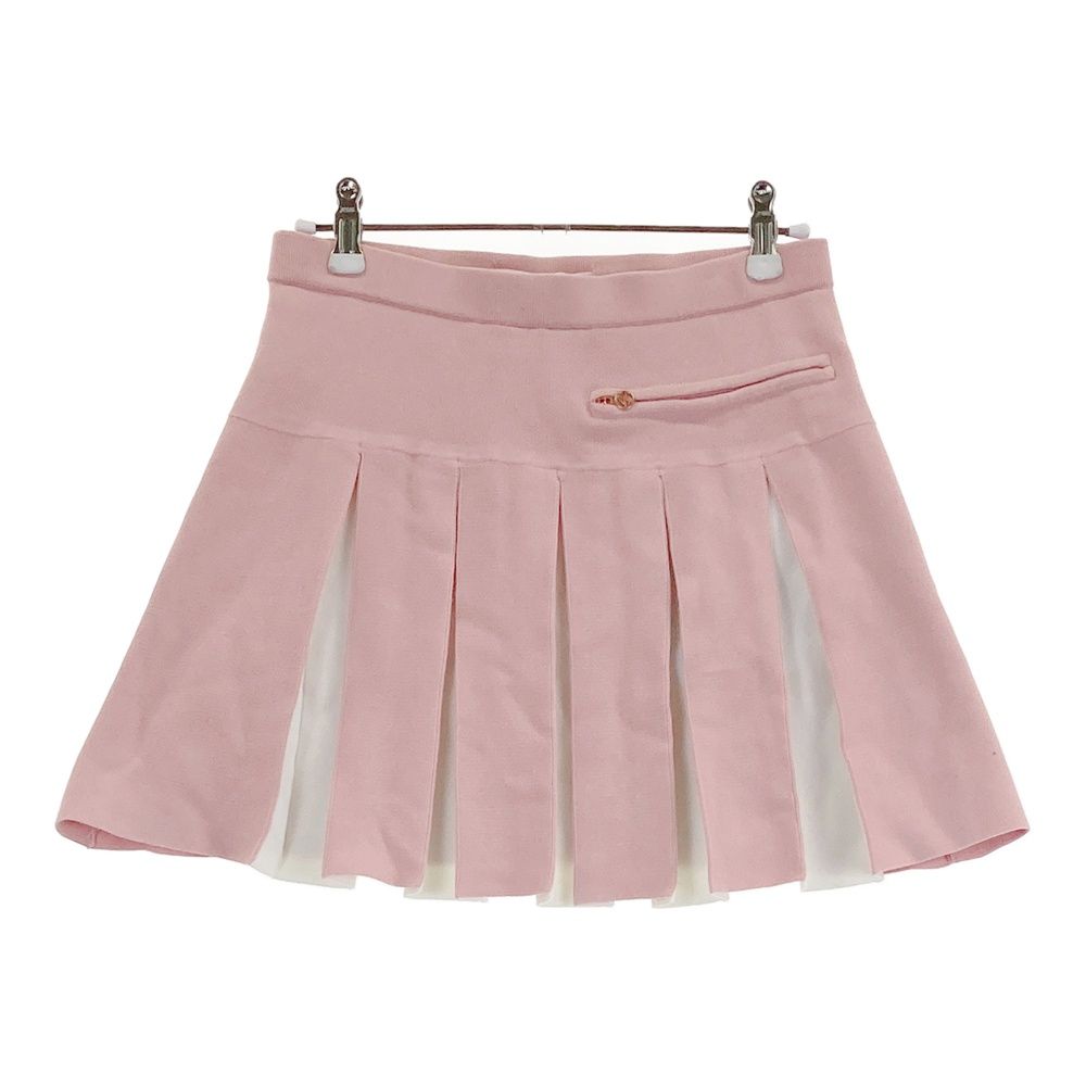 サイズ：S DESCENTE GOLF デサントゴルフ ニットスカート ピンク系