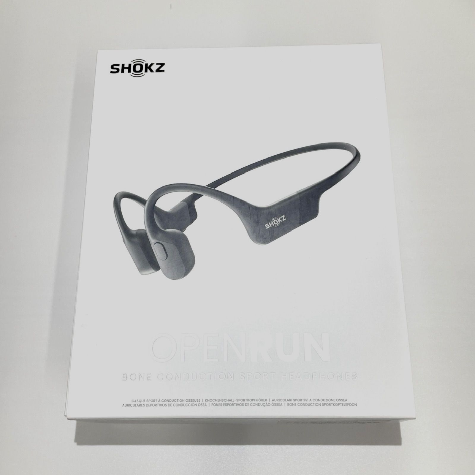 ショックスSHOKZ OpenRun骨伝導ワイヤレスイヤホン ブラック Aランク 465