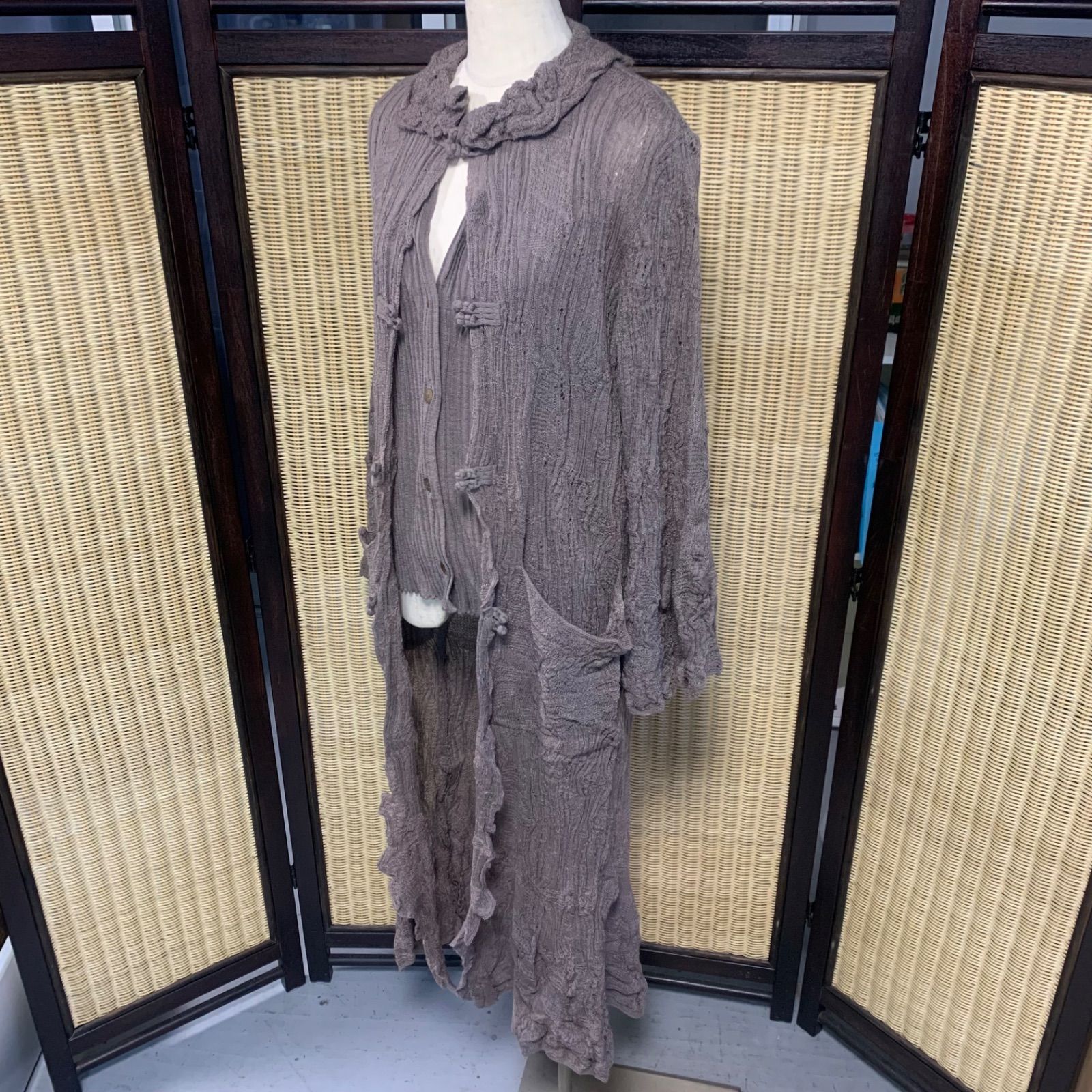 COSA-NOSTRA コーザノストラ ロング ワンピース コート モヘア