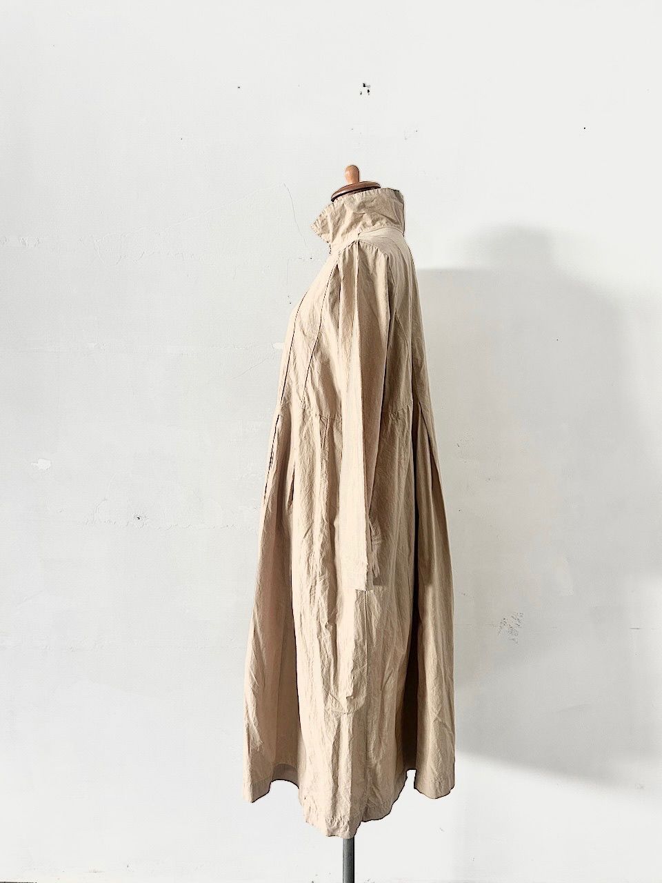 コットンラミー ブロードハイネックワンピース