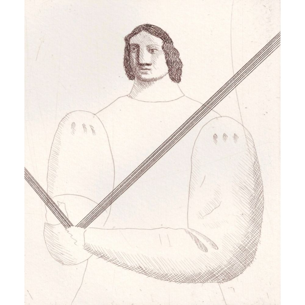 有元利夫 雲の誕生 2002年 銅版画 限定155部 小品 画室印 希少 額付 真