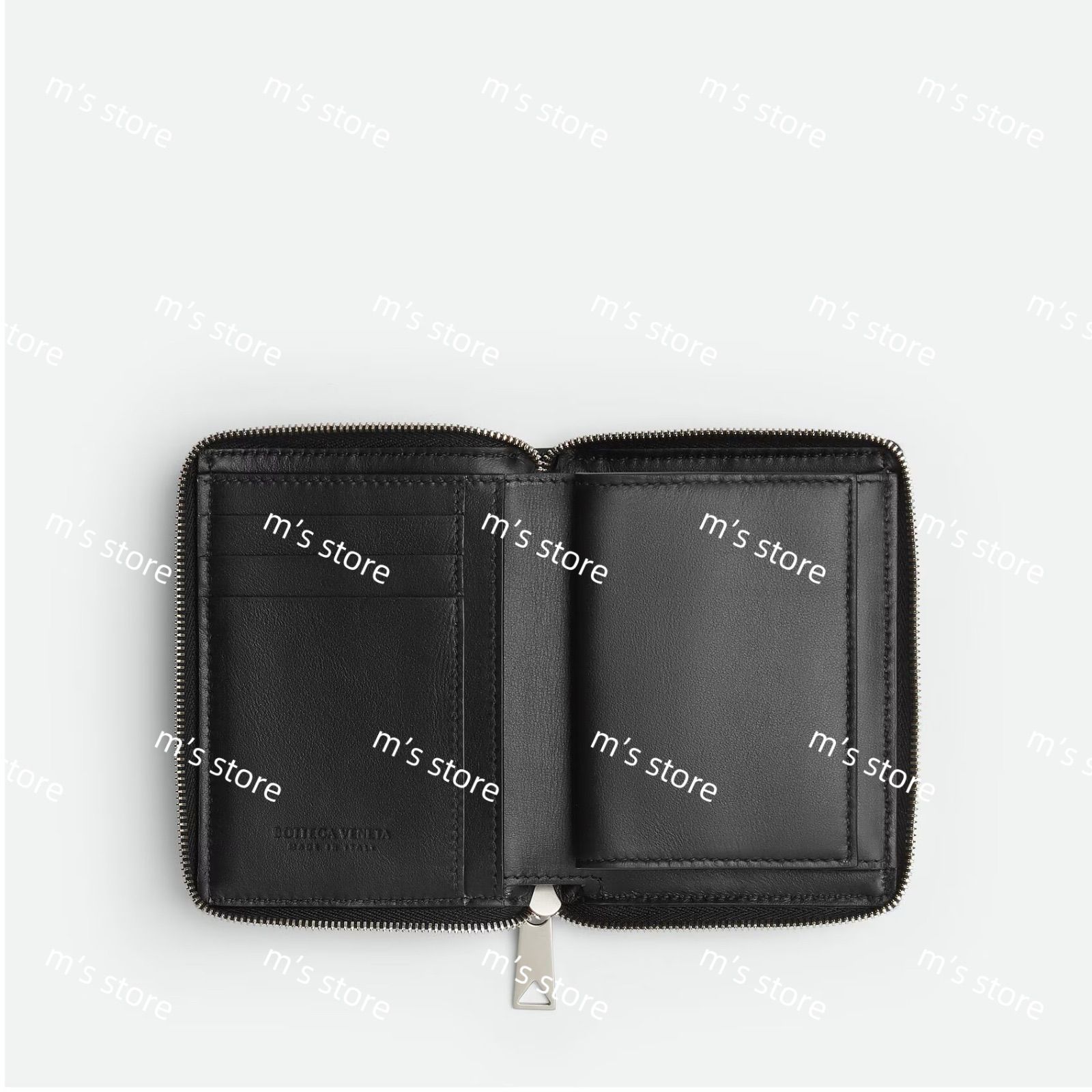 BOTTEGA VENETA ボッテガヴェネタ カセット ジップアラウンドウォレット財布 ブラック