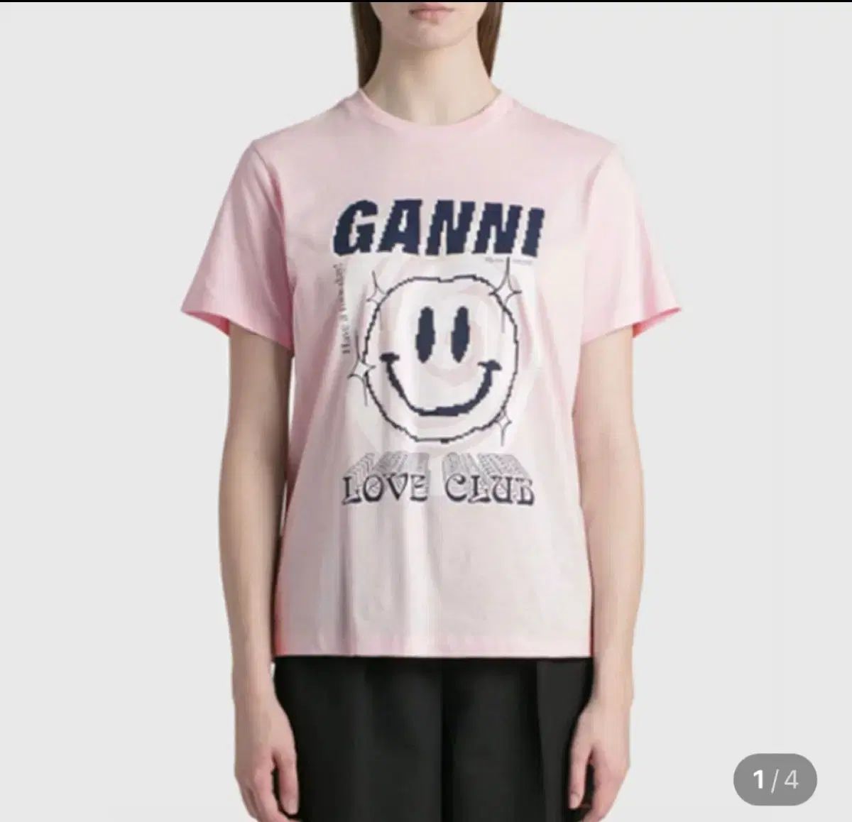  ガニー Ganni 半袖 Tシャツ ライトライラック s 半袖(Tシャツ) Tシャツ カットソー