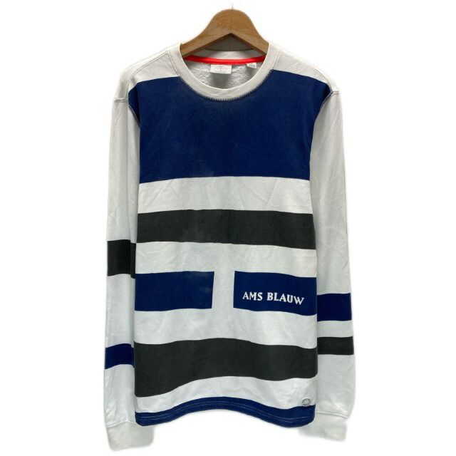 Scotchu0026Soda　スウェット　長袖　トレーナー　トップス　裏起毛　ボーダー　AMS BLAUN　プリント　アメカジ　古着