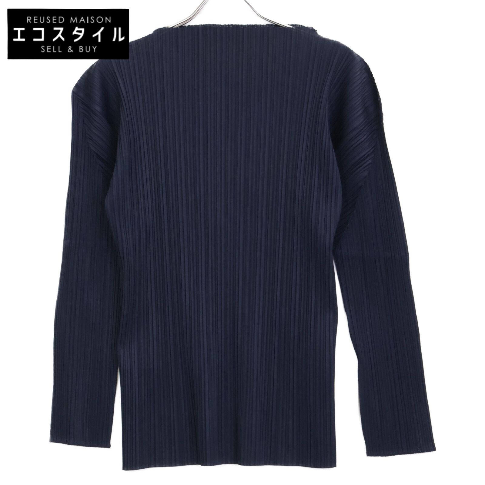 PLEATS PLEASE プリーツプリーズ ﾈｲﾋﾞｰ PP04ｰJK604 ﾌﾟﾘｰﾂ ﾊｲﾈｯｸｶｯﾄｿｰ