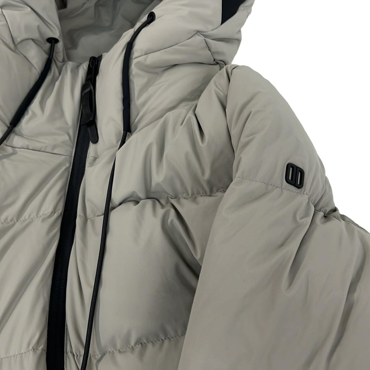 美品★DUNO JUMP / 干場 ダウン サイズ:46 色:グレージュ DUNO(デュノ) ダウンジャケット サイズ46 XL メンズ美品 - グレー