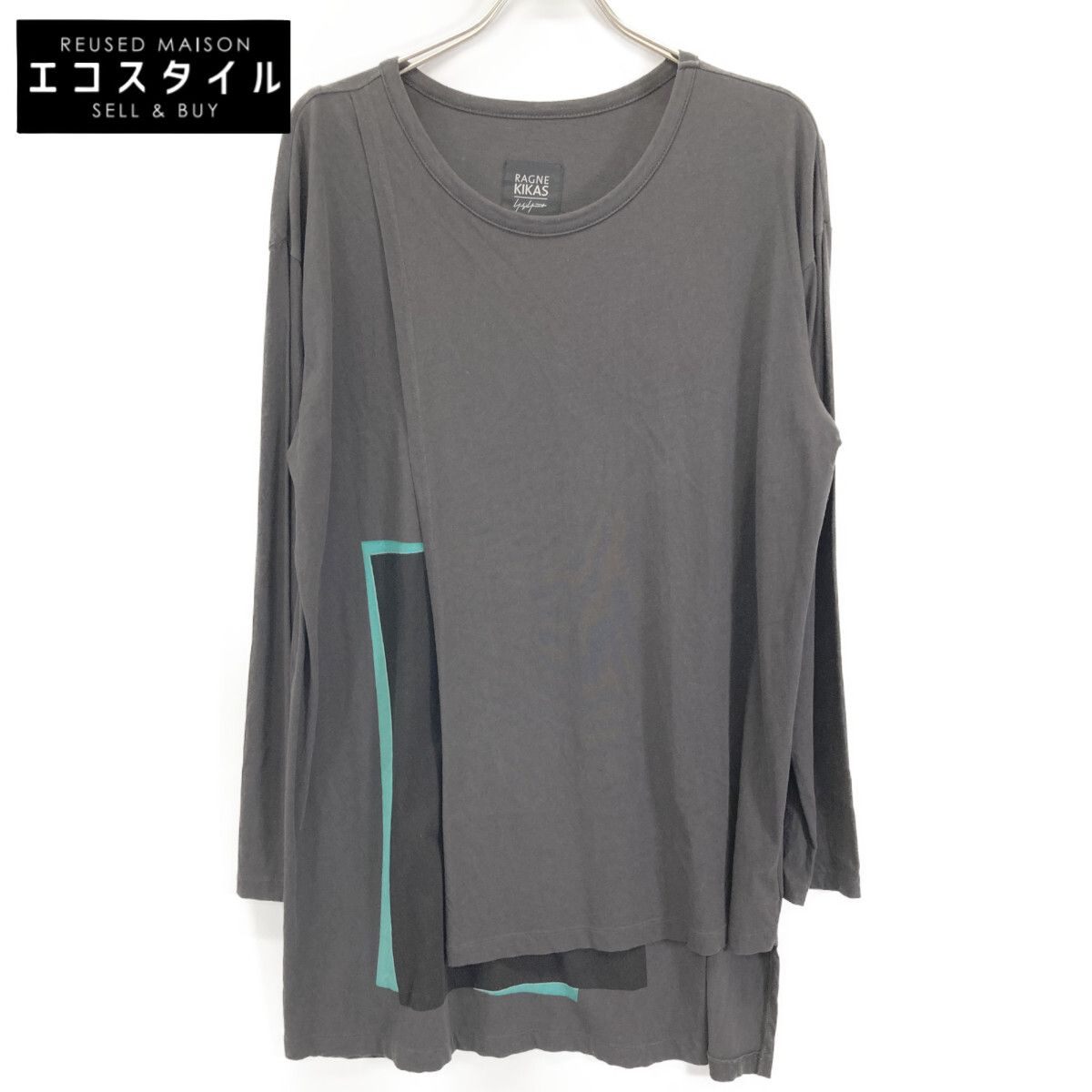 RAGNE KIKAS for Yohji Yamamoto ラグネキカスフォーヨウジヤマモト NV-T 33-078 ﾌﾞﾗｯｸ 変形L Sｶｯﾄｿｰ 2