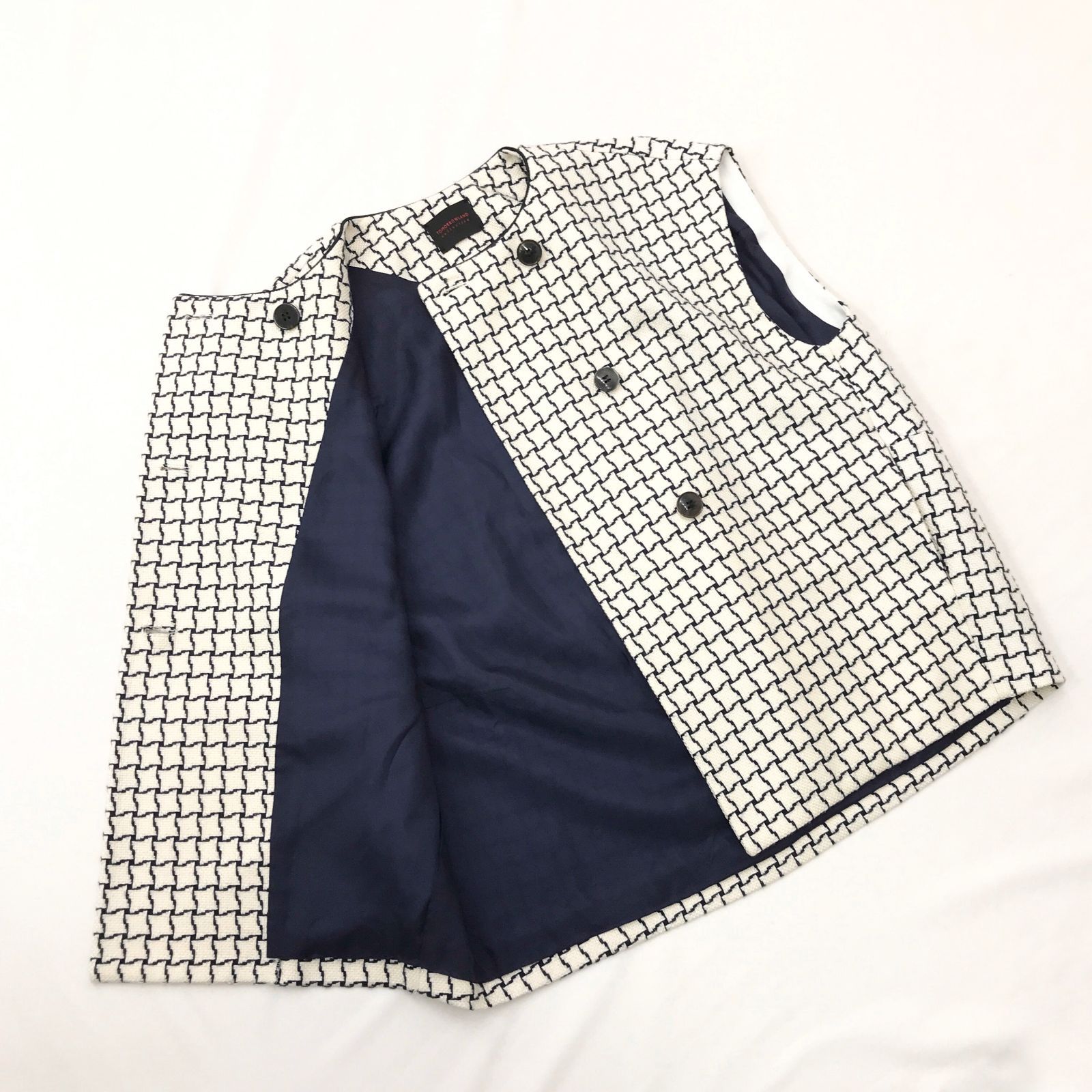 ベスト ネイビー×ホワイト