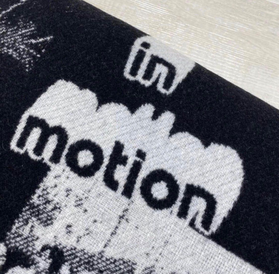  22 aw 2025 MAISON KITSUNE メゾン キツネ OLY BLANKET フォトグラフ ブランケット BLACK 定価55.000円 71 その他 小物