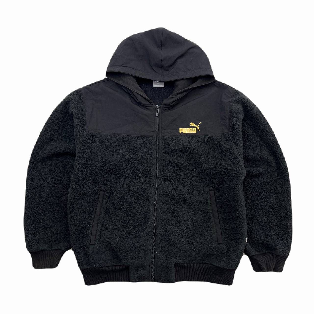 PUMA フリースジャケット メンズ M ブラック 黒 パーカー スポーツ 