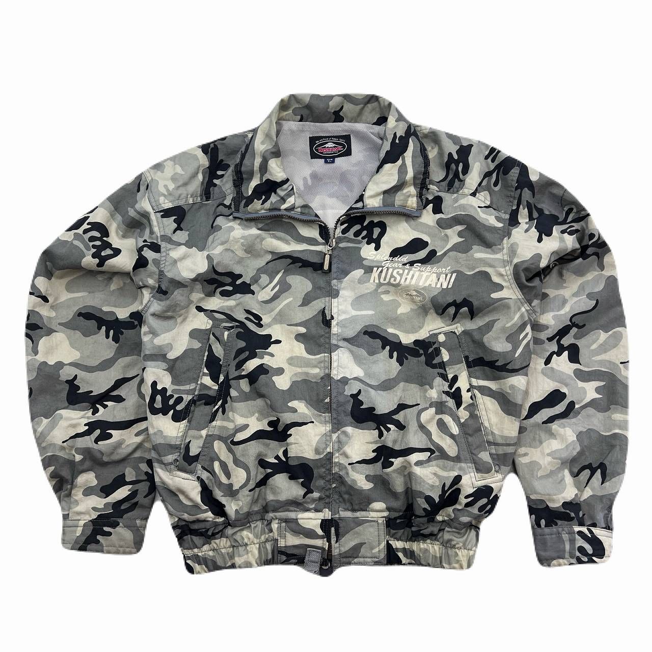 クシタニ ナイロンジャケット メンズ L 迷彩 カモフラ 裏メッシュ 薄手