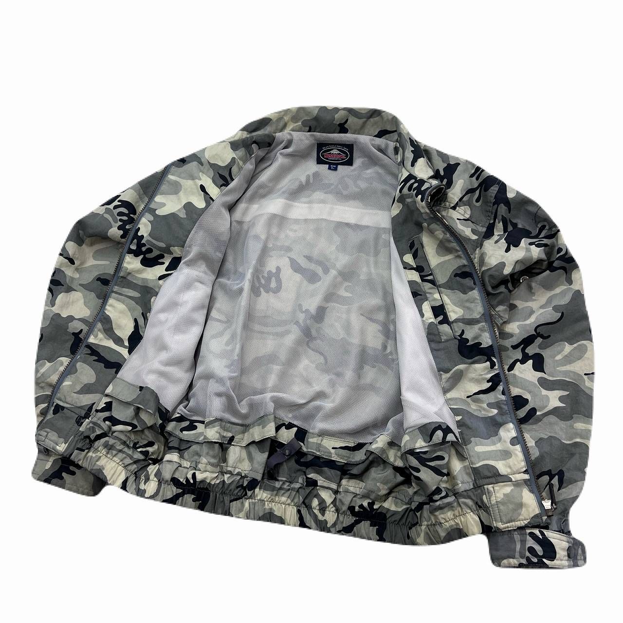 クシタニ ナイロンジャケット メンズ L 迷彩 カモフラ 裏メッシュ 薄手