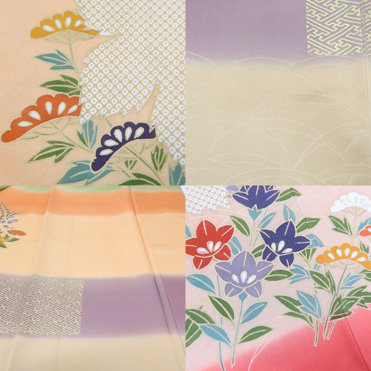 菊 手縫い仕立て