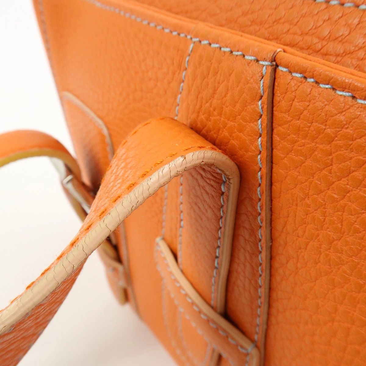 やや使用感あり】 LOEWE SENDA ロエベセンダ レザーハンドバッグ 
