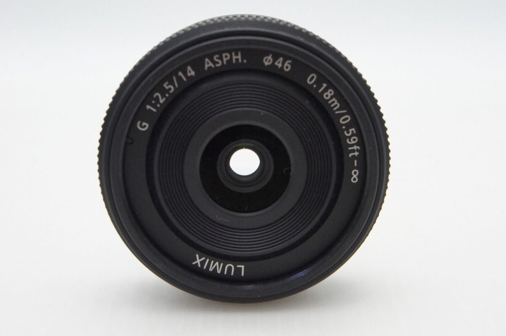 良品 Panasonic LUMIX G 14mm F2.5 ASPH. H-H014 広角パンケーキレンズ