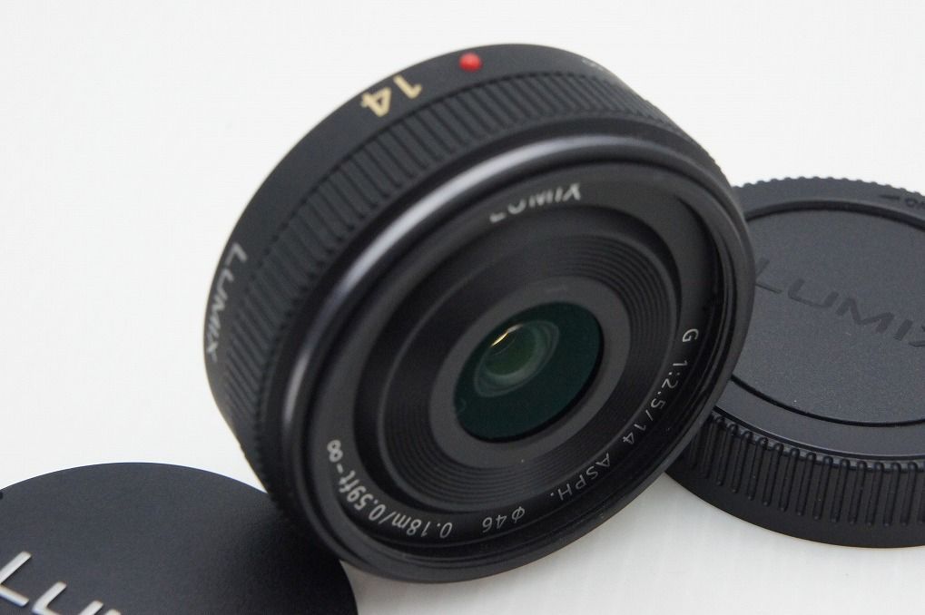 良品 Panasonic LUMIX G 14mm F2.5 ASPH. H-H014 広角パンケーキレンズ