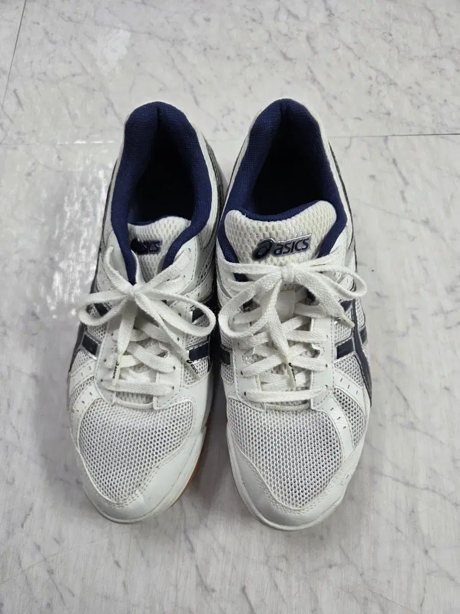  アシックス ローテ リー FU 5 白 紺 ブルー 260 その他 バドミントン