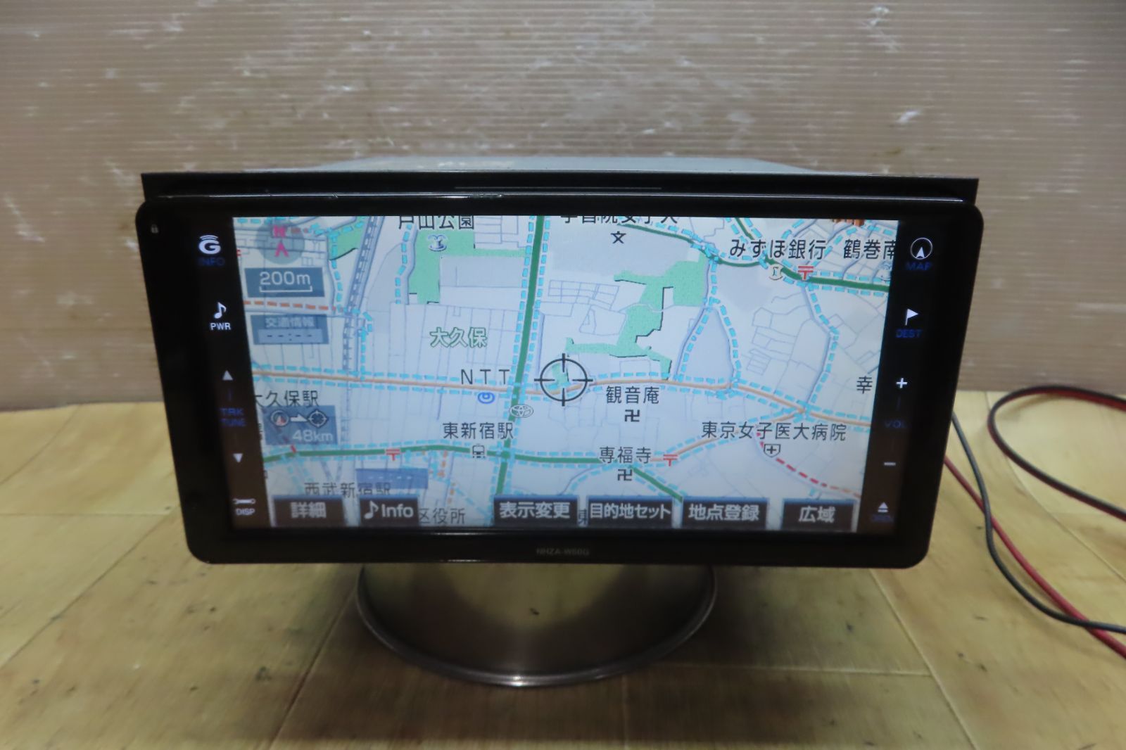 地図2019年 タッチパネル正常 付 F 5139 トヨタ NHZA W 60 G HDDナビ 地デジTVフルセグ Bluetooth内蔵 CD再生OK 本体のみ