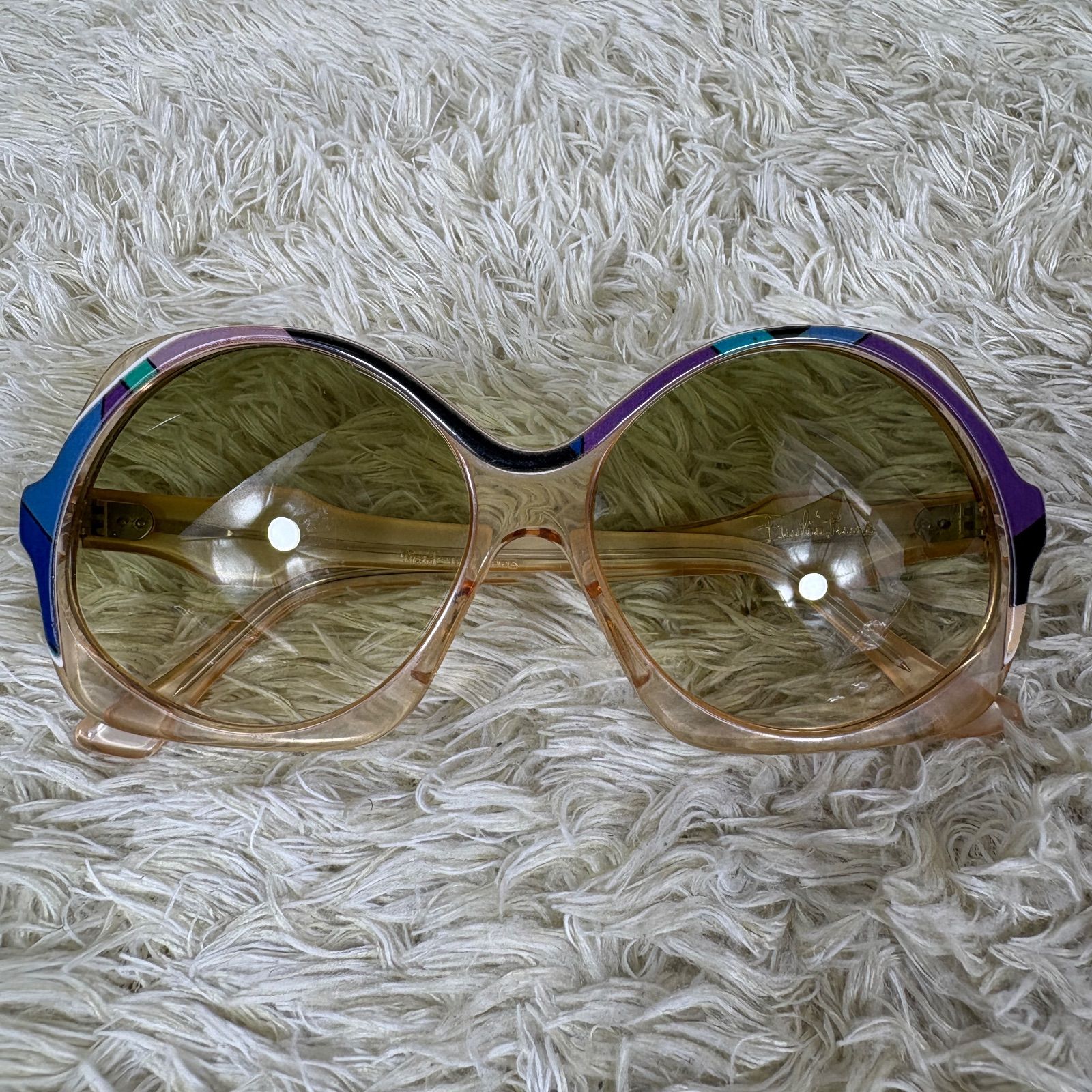 エミリオプッチ サングラス ヴィンテージ ヴィヴァラ ブルー パープル