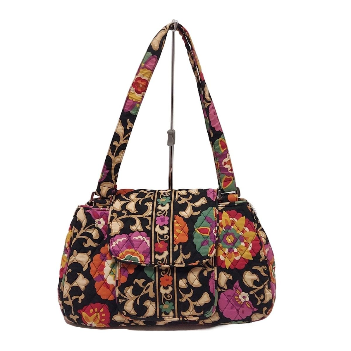 Vera Bradley(ベラブラッドリー) トートバッグ - 黒×ベージュ×マルチ 