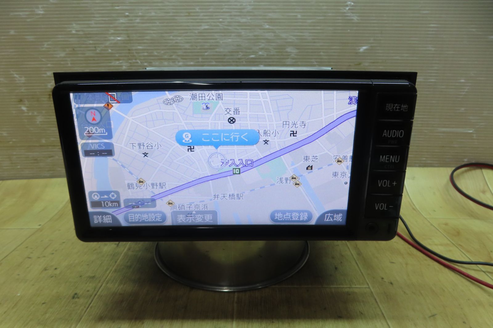 付 F 5140 トヨタ NSCD W 66 SDナビ 地図2017年 地デジTVワンセグ Bluetooth内蔵 CD再生OK 本体のみ