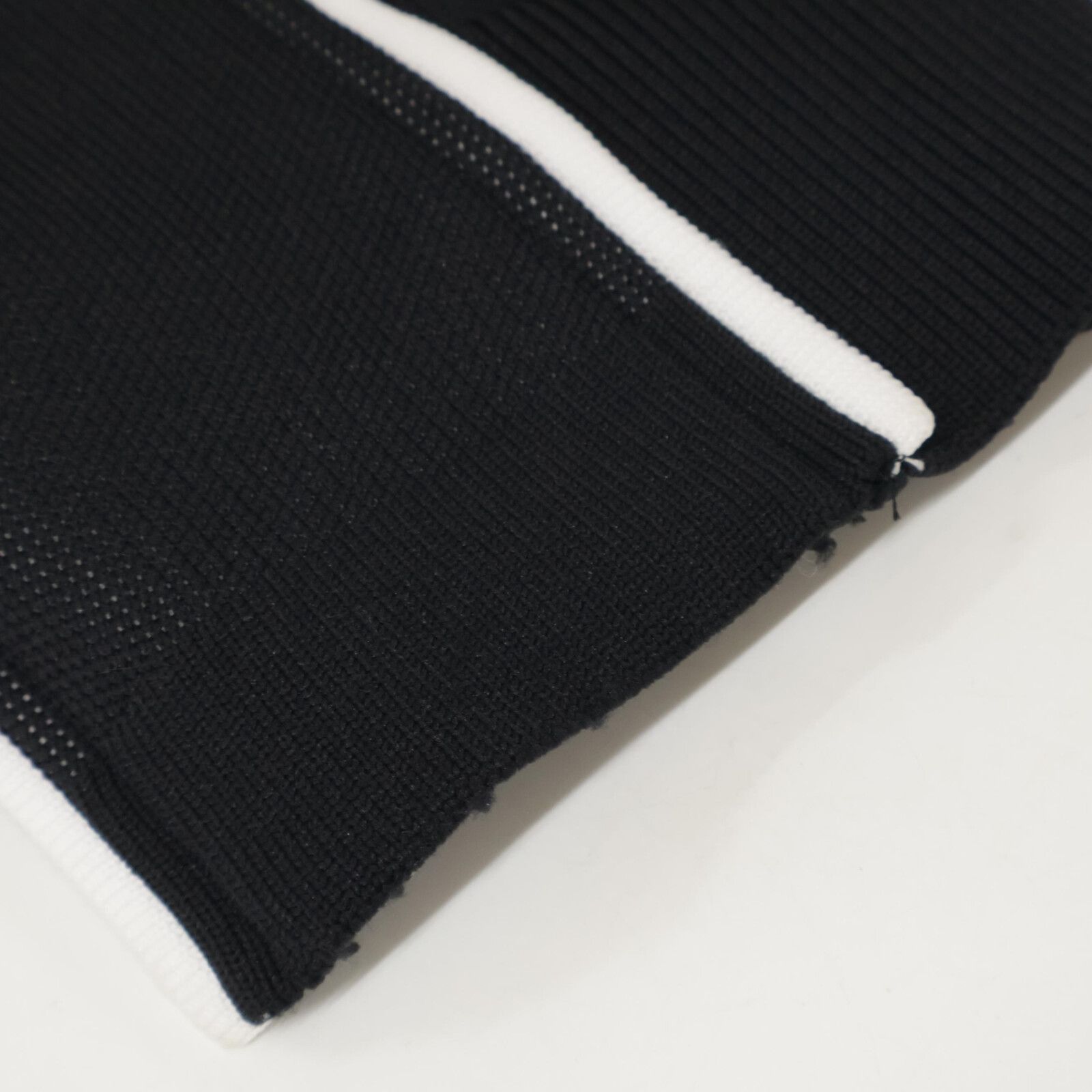 新品　マスターバニーエディション　ジャケット　ポリエステルニット　ブラック　6 MASTER BUNNY EDITION マスターバニーエディション ﾌﾞﾗｯｸ ﾀﾞﾌﾞﾙｼﾞｯﾌﾟ